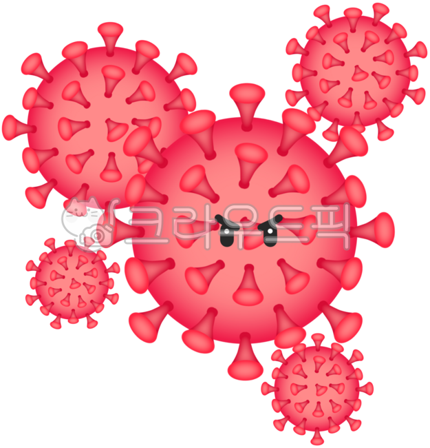 코로나19,코로나,세균,감염,코로나예방,세균예방,감염주의,감염예방,바이러스,감염병,감염증,건강,병원,병균,세포,빨강,심플,금지,주의,예방