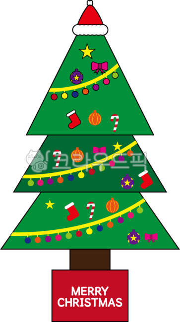 Christmas,tree,December 25,illustration,Christmas,decoration,Santa hat,candy cane,light bulb,ribbon,star