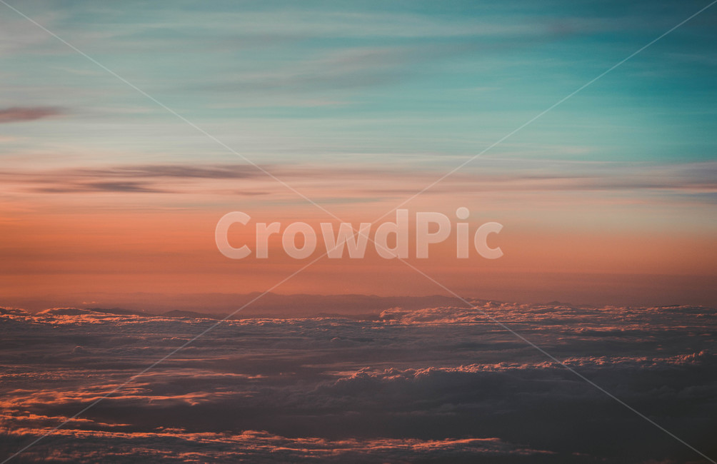 cloud,sky,airplane,sunset,Emotion,Wow