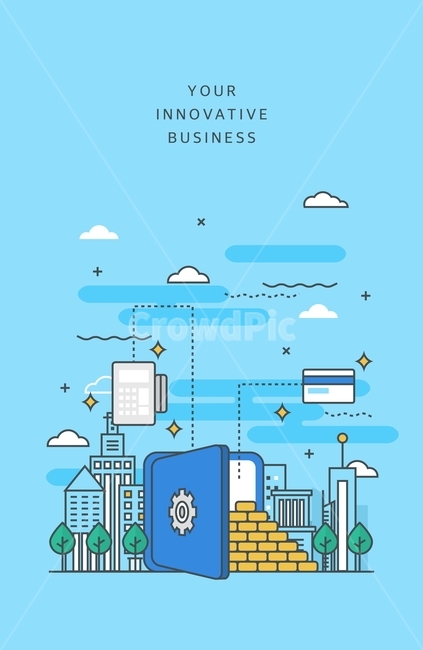 금융,금고,금괴,나무,카드,도시,도심,비즈니스,라인,라인일러스트,산업,industry,industrial,비즈니스,사업,business,service,work,그래픽,일러스트레이션,graphic,illustration