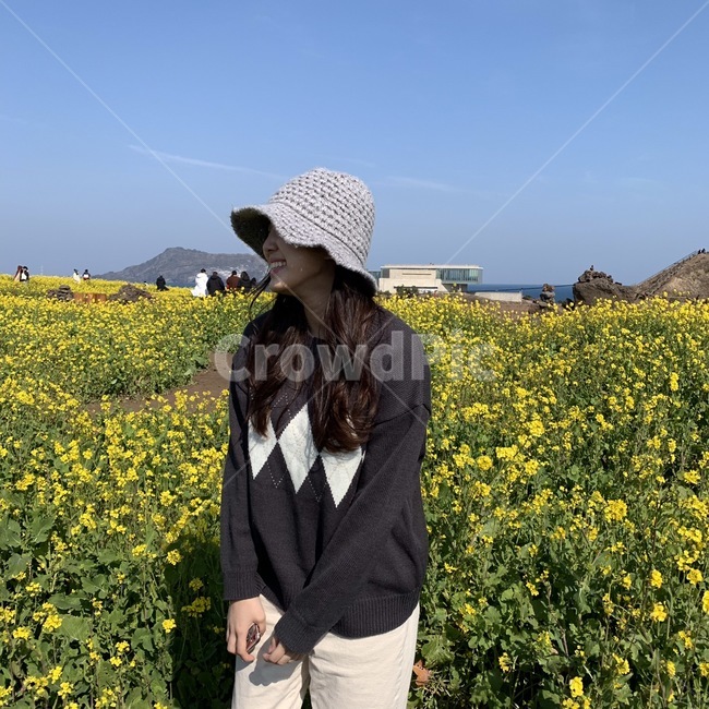 제주,섭지코지,유채꽃밭,여행,인생샷,제주여행,인물,봄,계절,spring,season,사람,인물,인간,human,person,여성,여자,woman,female,lady,여행,휴가,traveling,vacation,trip,field,들