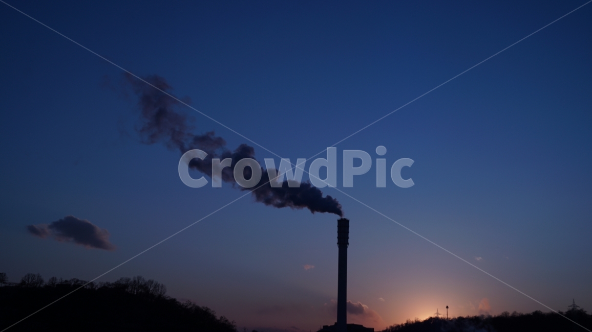 하늘,일몰,구름,굴뚝,그라데이션,야경,밤,풍경,nightscape,night,landscape,산업,industry,industrial
