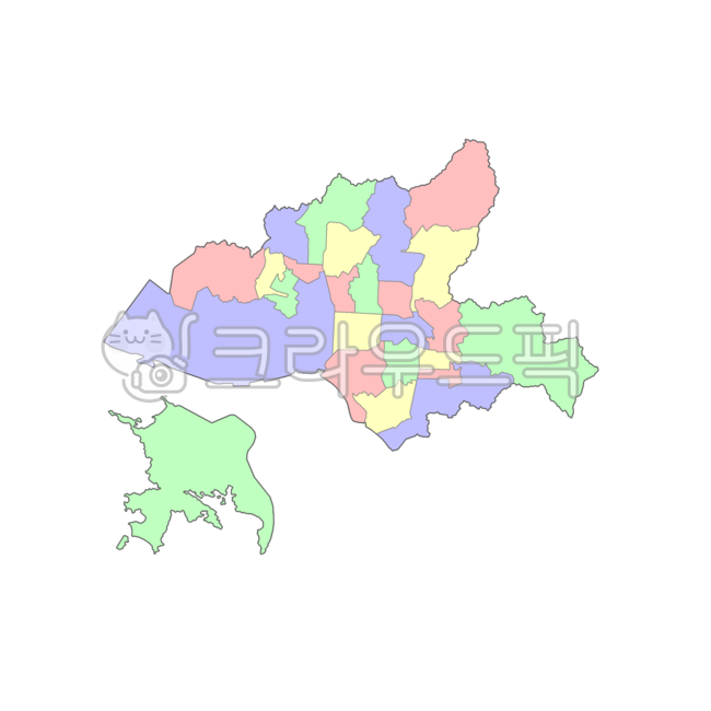 경기도,경기,안산시,안산,대한민국,우리나라,한국,행정구역,도,시,군,읍,면,동,지도,행정구역지도,4색지도,파란색,노란색,빨간색,초록색,map