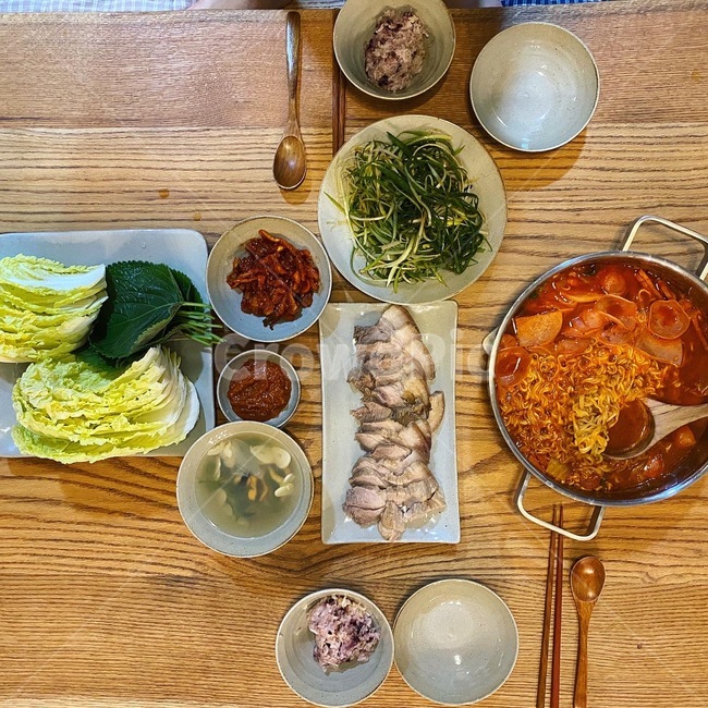 음식,집밥,저녁밥,보쌈,요리
