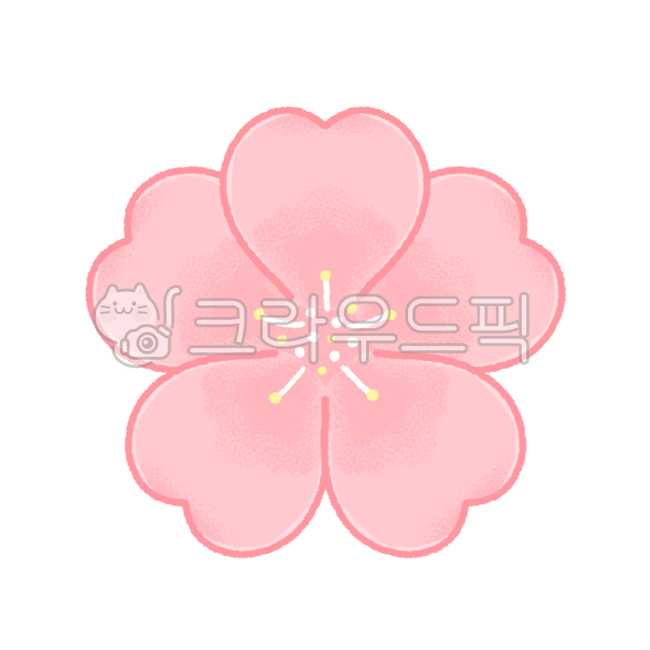 꽃, 벚꽃, 핑크, 분홍색, 봄, 사진,이미지,일러스트,캘리그라피 - 너굴쩰리작가