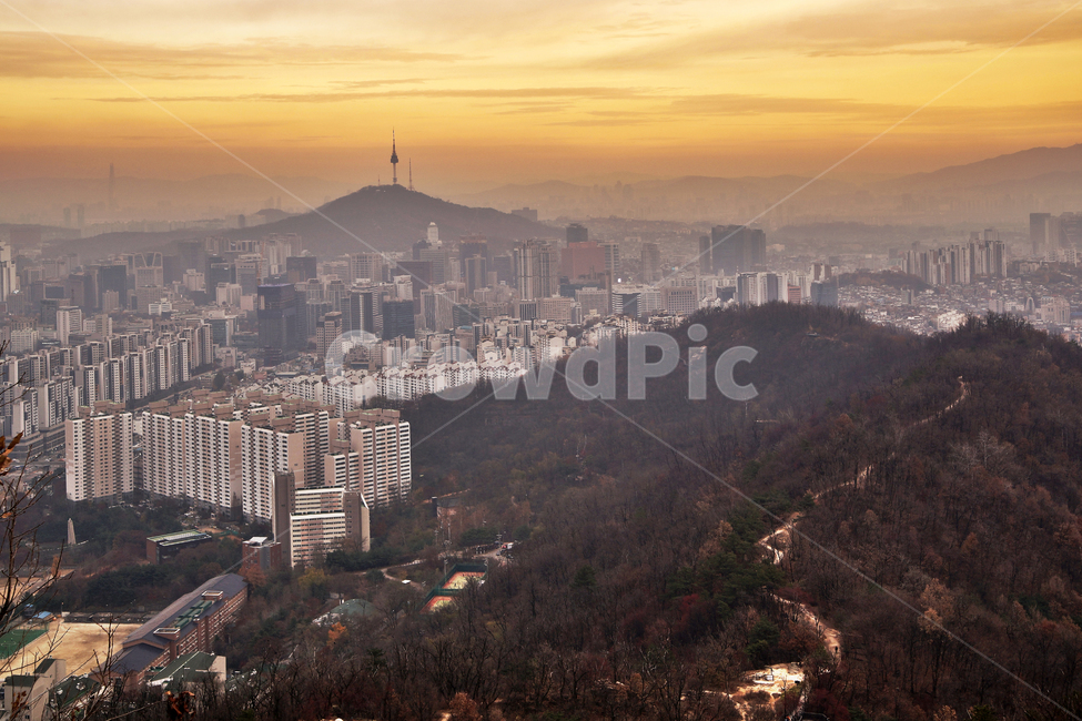 도심풍경,서울,안산,서대문구,석양,일몰,남산,건물,도시,풍경,city,landscape,한국도시풍경,한국도시경관,korea cityscape