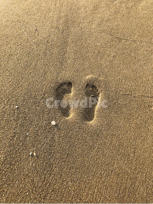 발모양,바다사장,모래,모래사장,발자국