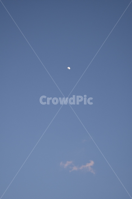 하늘,구름,달,파란색,sky,cloud,moon,blue