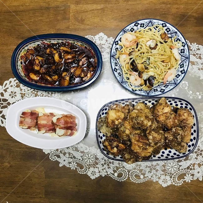 중식,파스타,치킨,베이컨,요리,음식