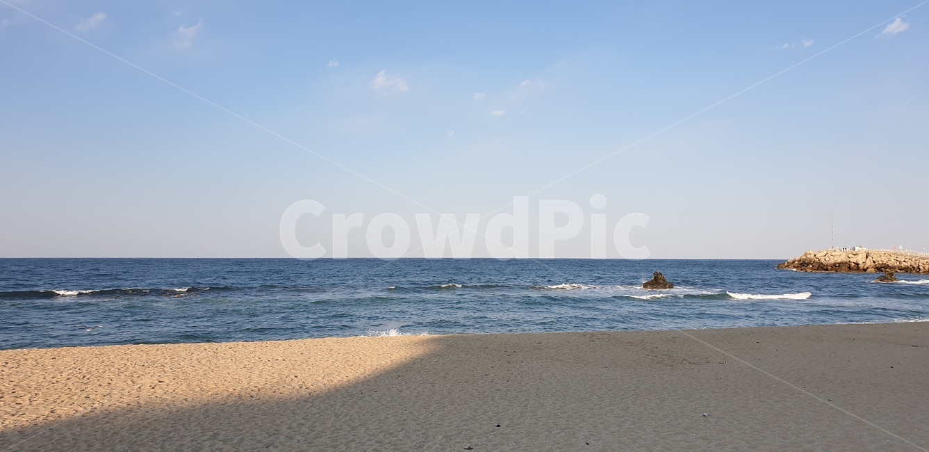 바다,하늘,파도,해변,강릉,해변,바다,beach,sea
