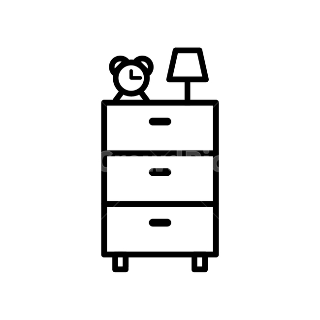 icon,storage cabinet,inside,room design,interior,furniture,alarm,chiffonier,stand,graphic,alarm clock,a drawer,Line icon,closet,furniture design,Dressing table,room,shelf,interior design,acceptance,interiordesign,illustration