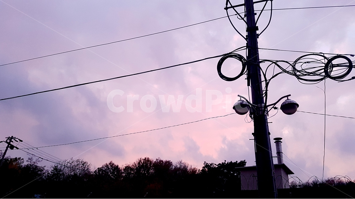 가로등,전선,하늘,구름,풍경,실루엣,그림자,silhouette,shadow,에너지산업,energy industry