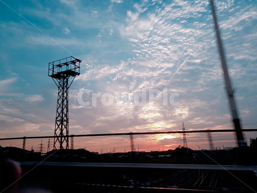 sky,하늘,자연,nature,노을,view,경관,장관,길,raod,퇴근,뭉게구름,cloud
