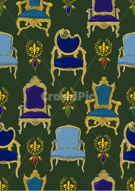 furniture,가구,chair,의자,중세,고전,패턴,고급진,엔틱,장식,그래픽,일러스트레이션,graphic,illustration