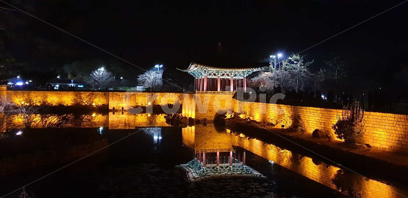 경주,야경,동궁,월지,반영