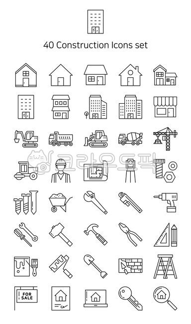 spanner,shovel,simple,construct,office,ruler,nut,laptop,building,Readymixed concrete,brush,crane,contract,Paint,blueprint,Jangdori,bulldozer,driver,volt,survey,erection,pond,shop,hammer,line,wagon,truck,icon,house,interior,search,reading glasses,outline,e