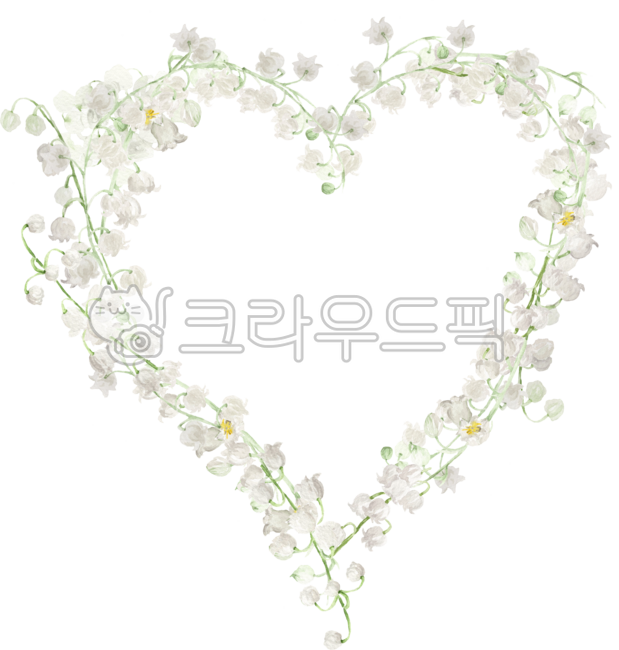 수채화,보태니컬,청첩장,결혼식,꽃장식,은방울꽃,은방울,신부,flowerbouquet,flower,하얀꽃,순수한,보태니컬아트,lilyofvalley,꽃테두리,꽃프레임,테두리,은방울꽃테두리,은방울꽃프레임,하트프레임,하트,꽃하트