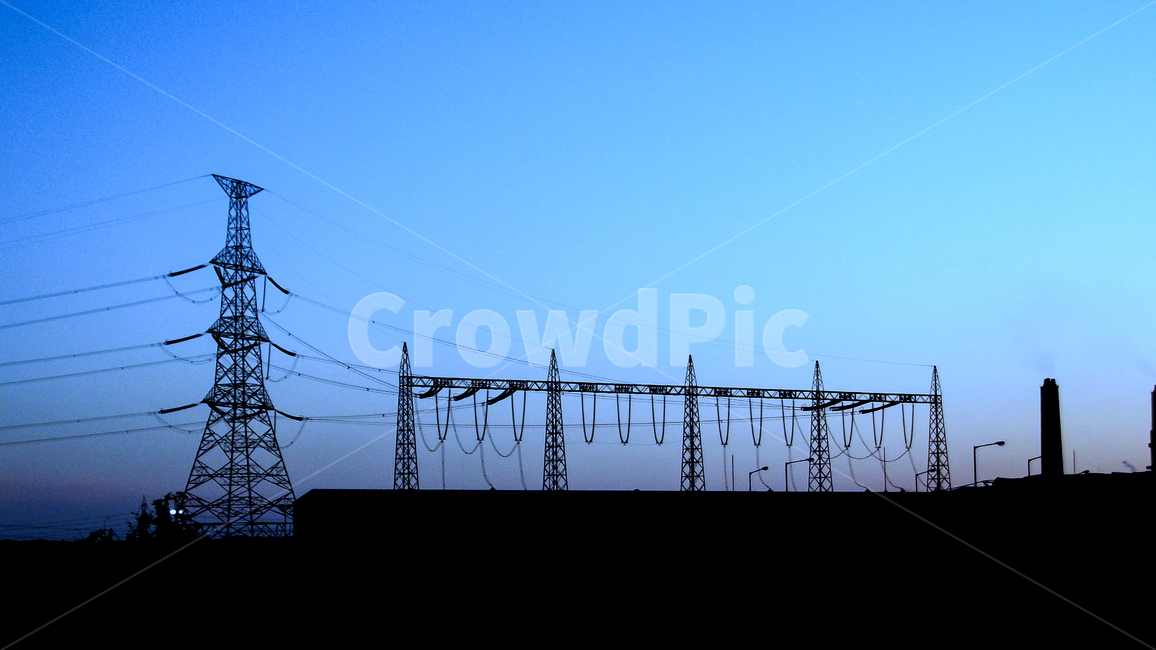 변전소,철탑,송전탑,고압선,실루엣,실루엣,그림자,silhouette,shadow,산업,industry,industrial,에너지산업,energy industry