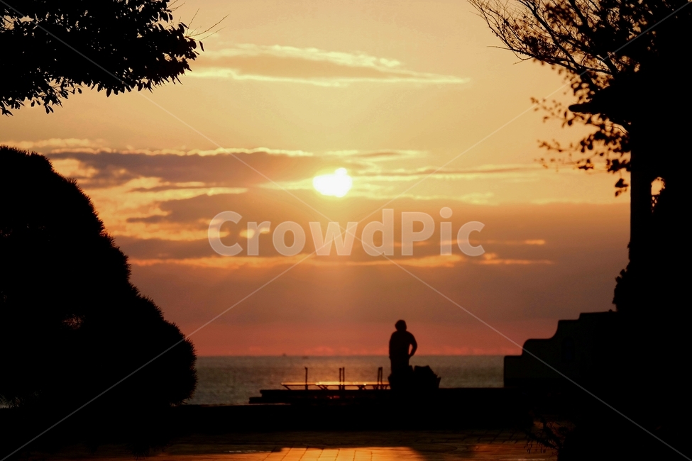 일출,동해,음영,실루엣,해,sunrise,구름,바다,태양,뒷모습,자연,풍경,nature,landscape,실루엣,그림자,silhouette,shadow,인물실루엣,사람실루엣,character silhouette,human silhouette,sunlight,햇빛,outdoors,옥외,person,사람,human,인간,flare,플레어,light,빛