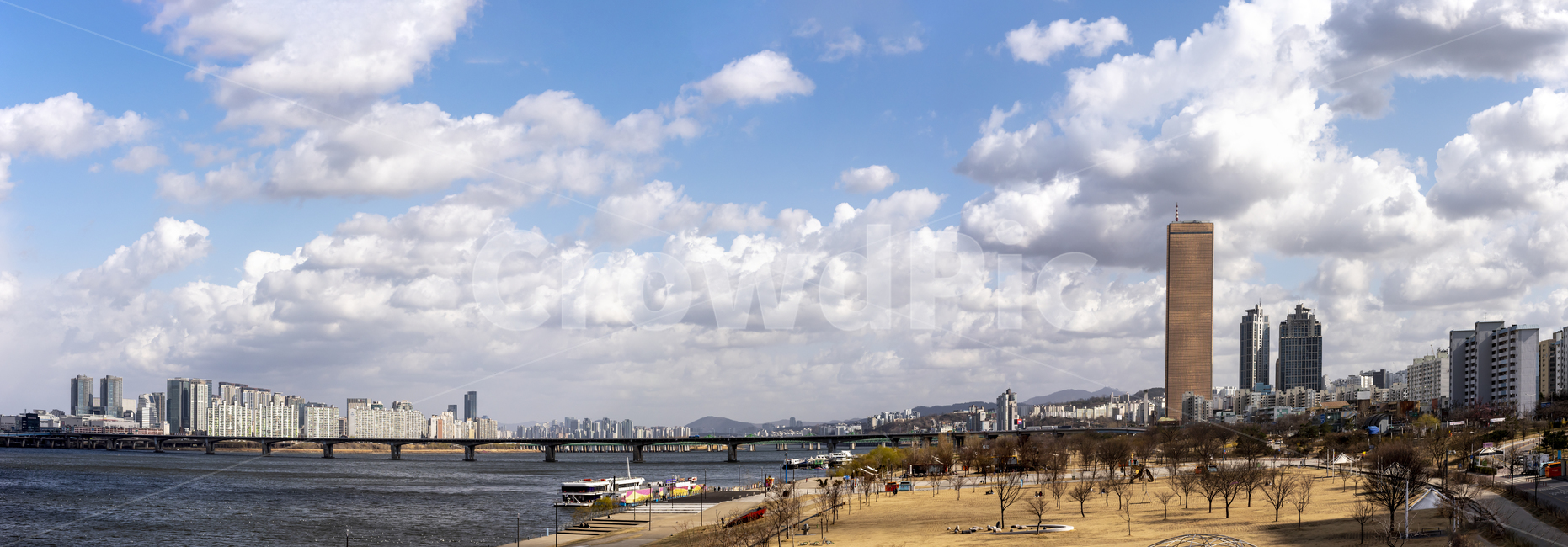 한강,한강공원,풍경사진,파노라마,구름,하늘,파란,63빌딩,풍경,seoul,water,물,waterfront,도시,한국,서울,워터프론트,transportation,교통,watercraft,선박,vehicle,city,landscape,cityscape