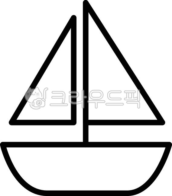 요트,배,돛단배,선박,일러스트,흑백,라인,벡터,심플,항해,해양,바다,물,디자인,구조물