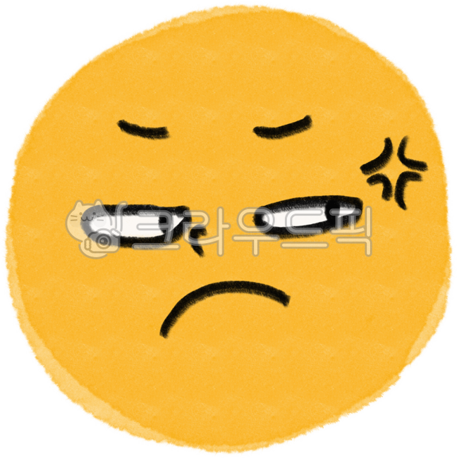 이모티콘,얼굴,표정,째려봄,찌릿,눈치,빠직,화남,손그림,귀여운,imoji,face,handdrawing,cute,angry