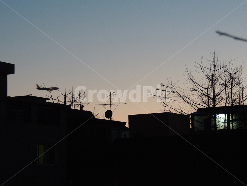 노을,그림자,하늘,파란,노란,도시,풍경,city,landscape,한국도시풍경,한국도시경관,korea cityscape,실루엣,그림자,silhouette,shadow,electrical device,전기 장치,antenna,안테나