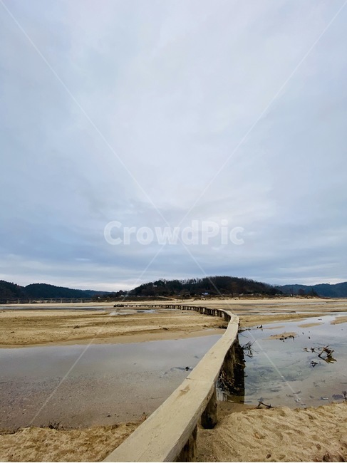 외나무다리,강가,다리,영주,무섬마을,강변,강,자연,풍경,nature,landscape
