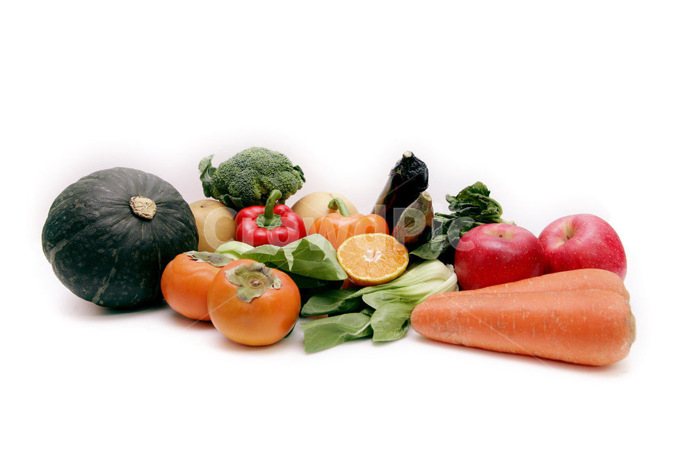 tangerine,broccoli,vegetables,apple,pear,paprika,fruits,persimmon,sweet pumpkin,pumpkin,eggplant,Food,carrot,bok choy