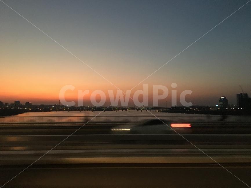 한강,석양,서강대교,서울,여의도,도시,풍경,city,landscape,교통,교통수단,traffic,transportation