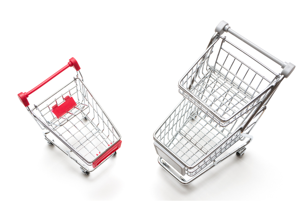 Nukki,mini,mart,concept,white background,cart,market,supermarket,shopping cart,miniature,toy,shopping