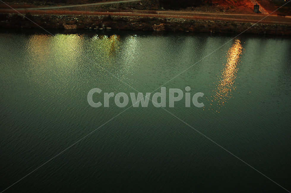 물결,저녁,냇가,water,river,반사,조명,자연,풍경,nature,landscape,물,outdoors,옥외
