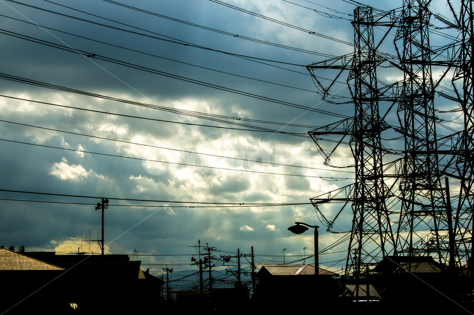 하늘,전선,구름,송전탑,송전,산업,industry,industrial,에너지산업,energy industry,cable,케이블,power lines,전력선,electric transmission tower