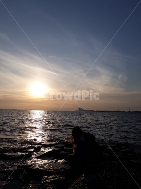 flare,플레어,light,빛,nature,자연,sunlight,햇빛,바다,sea,노을,하늘,sky,파도,물,water,태양,sun,sunshine