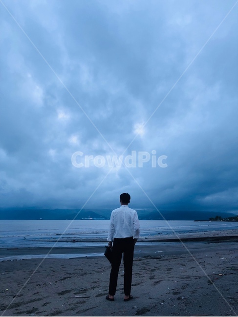 필리핀,바다,해외여행,해변,하늘,자연,풍경,nature,landscape,crowd,여행,휴가,traveling,vacation,trip,하늘색,색감,분위기,감성,하루,뒷모습,남자,남자뒷모습,인간,사람,인물,고민,저녁,생각,human,person,male,men,feeling,sensible,남성,philippines