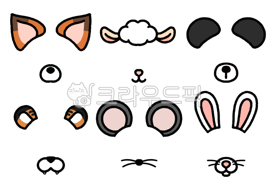 동물,동물합성,다이어리꾸미기,다꾸,스티커,꾸미기스티커,여우,양,판다,곰,호랑이,쥐,토끼,동물원,폴꾸,데코,장식,얼굴합성,얼굴합성도안,합성도안,합성,손그림,얼굴도안,얼굴꾸미기,머리띠,동물머리띠,동물귀,동물옷