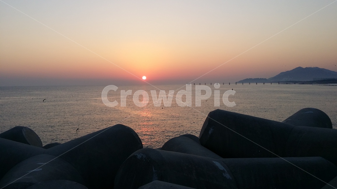 일출,하늘,바다,자연,레드,태양,방파제,아침,해돋이,red,sea,sunrise,sky,자연,풍경,nature,landscape,couch,침상,outdoors,옥외