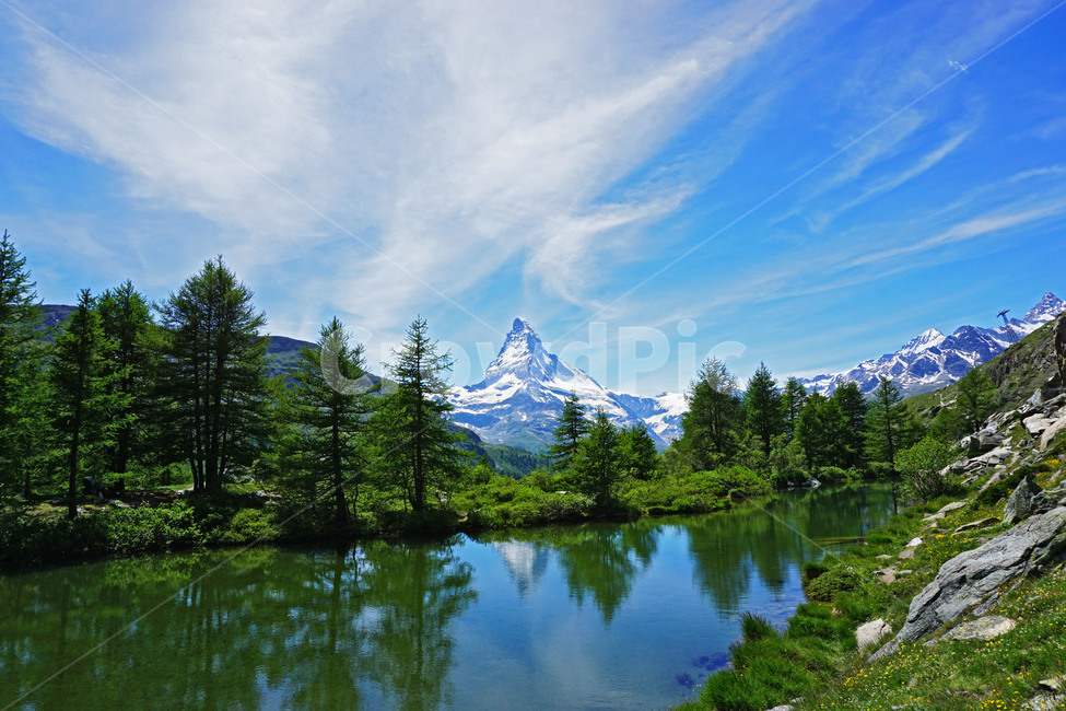 zermatt,sky,cloud,Matterhorn,nature,hiking,land mark,Swiss,lake,tracking,europe