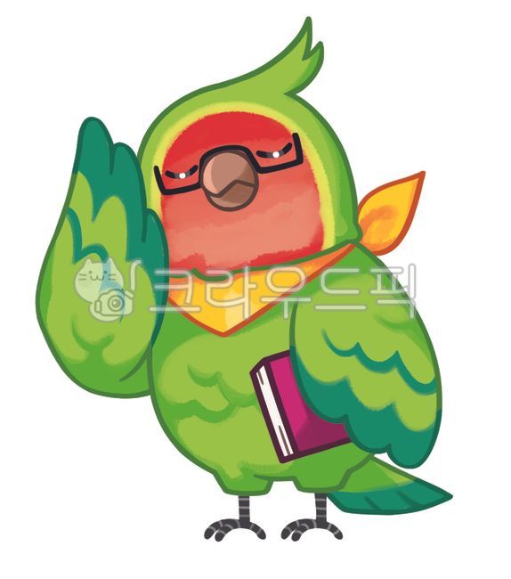 앵무새,선생님,교사,안경,새,감독,초등,유아