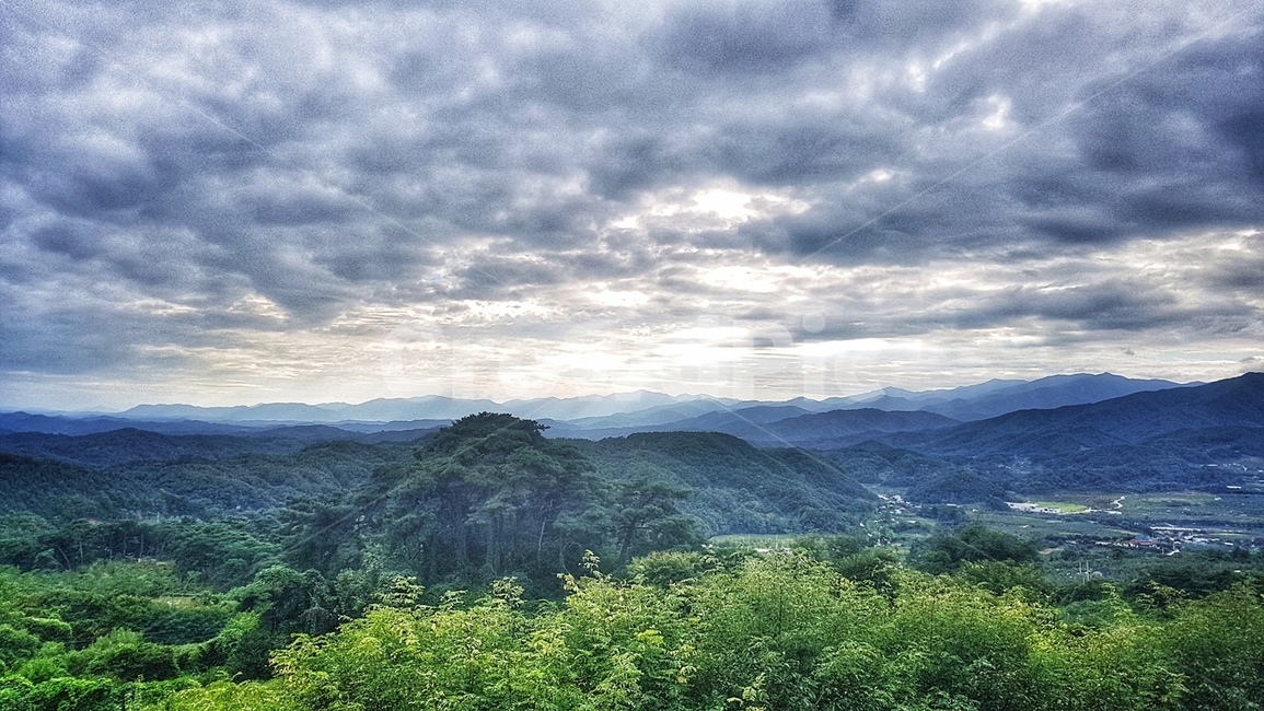 산,노을,석양,부석사,대자연,영주,풍경