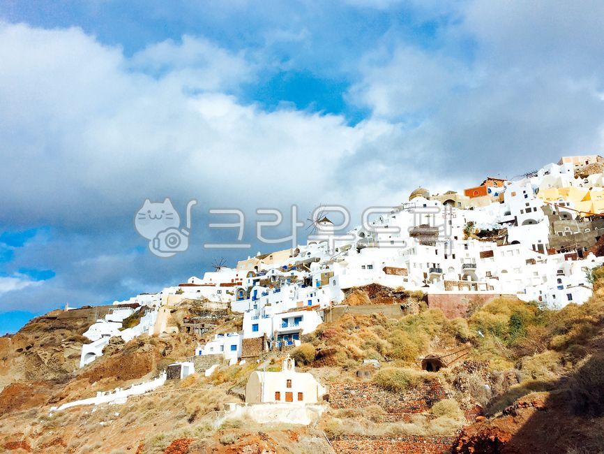 자연,건물,그리스,산토리니,휴양지,시골