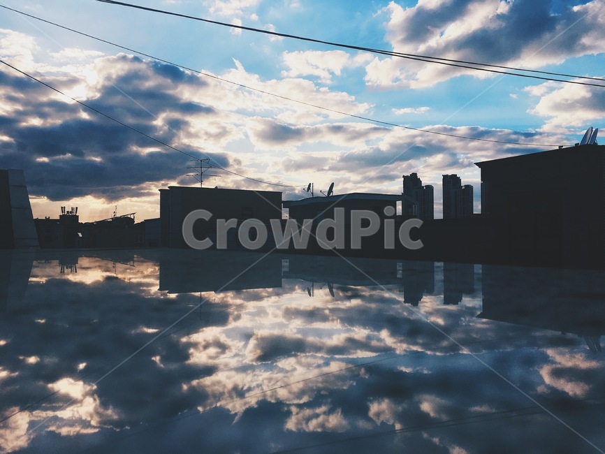 하늘,도시,구름,감성사진,노을,석양,건물,햇빛,햇볕,도시,풍경,city,landscape