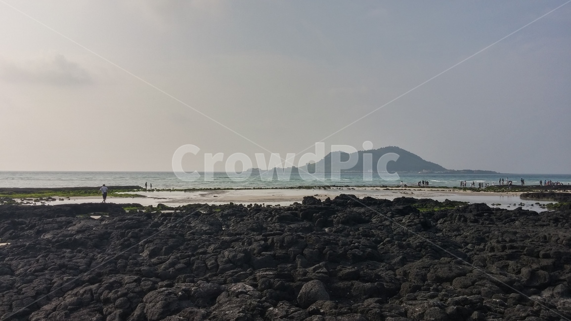 제주도,흐림,바다,화강암,비