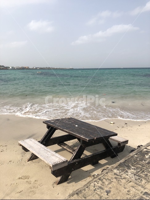 제주도,바다,풍경,테이블,해변,자연
