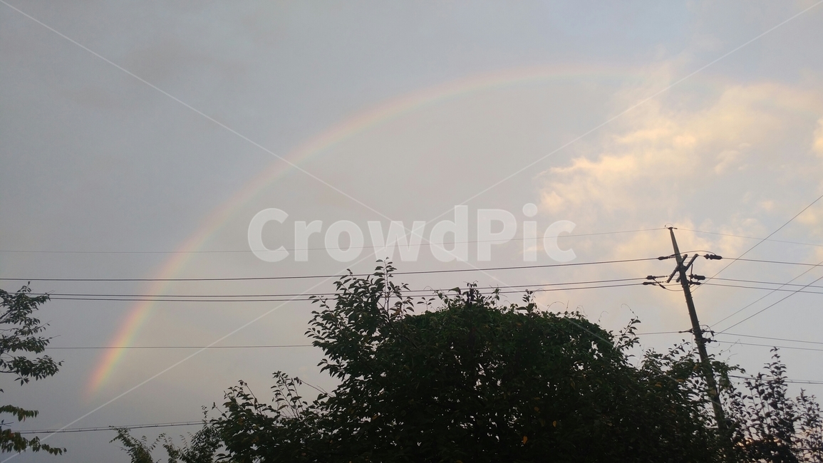 늦은오후,노을,무지개,배경,자연,자연,풍경,nature,landscape,outdoors,옥외,sky,하늘,rainbow