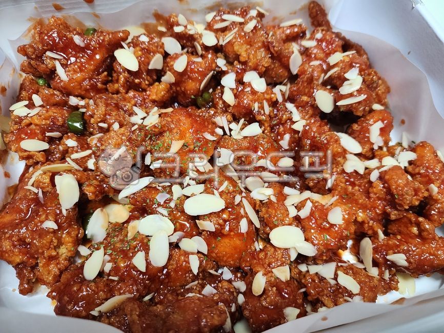 food,음식,닭강정,닭,치킨