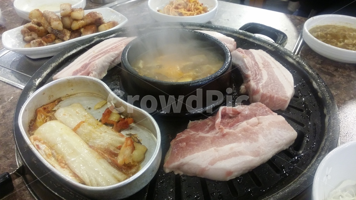 음식,삼겹살,고기,회식,외식,고깃집,된장찌개,음식,식재료,요리,food,cook,meal,dishes,food reserves,육류,고기,meat