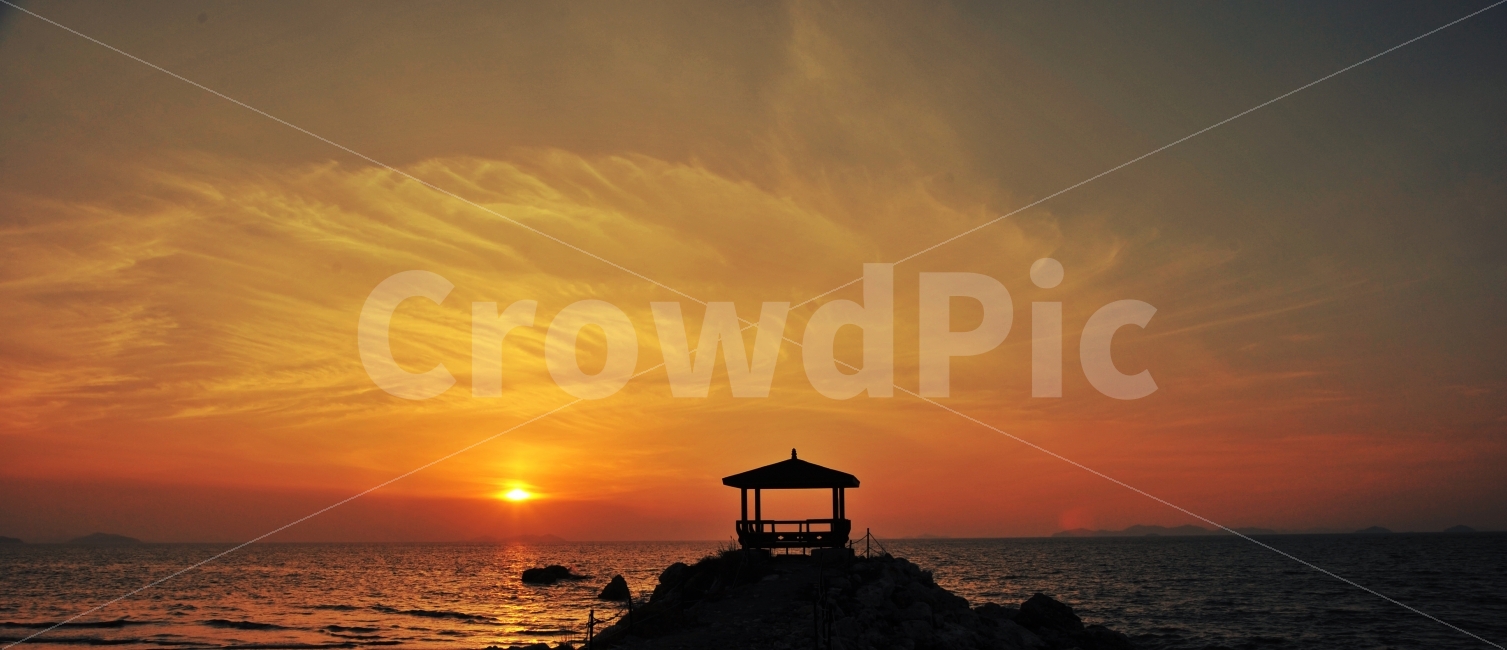 영광,백바위해변,일몰,구름,정자,붉은하늘,자연,풍경,nature,landscape,한국전통,한국문화,korean traditional,korean culture,실루엣,그림자,silhouette,shadow