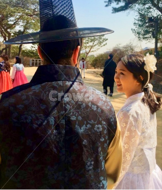 한복,부부,경복궁,한옥,커플,국제부부