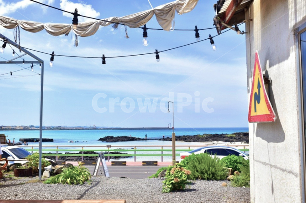 파란하늘,표지판,맑음,바다,제주도,제주도,jeju,jeju island,flag,깃발,symbol,상징